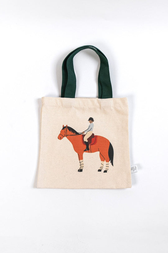 Horse Mini Tote Bag Set – 3-Pack Equestrian Kids Totes | Pony Party Favor Bags | Cute Horse Gifts for Girls