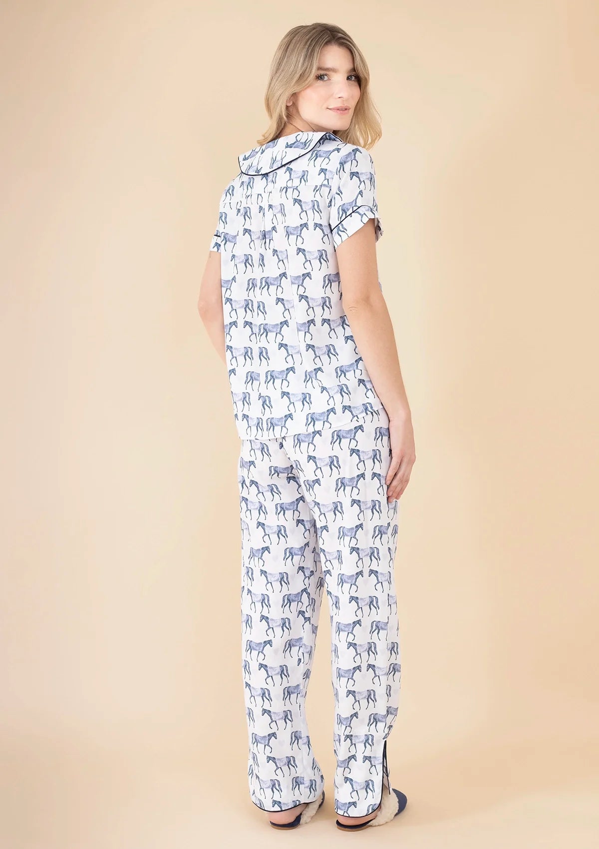 Be Mine PJ'S Set | Blue | Equestrian Sleepwear Collection