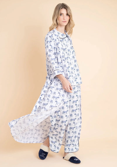 Be Mine Robe | Blue | Equestrian Sleepwear Collection