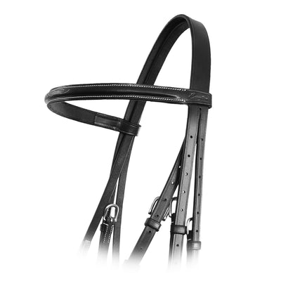 ExionPro Affordable Traditional Fancy Raised Figure 8 Bridle With Laced Reins