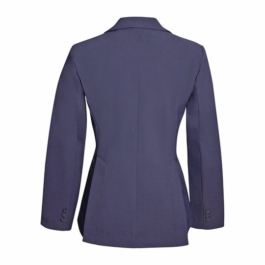 Grand Prix Ladies EQJ 3 Button Show Coat, NY Tech Fabric, Navy