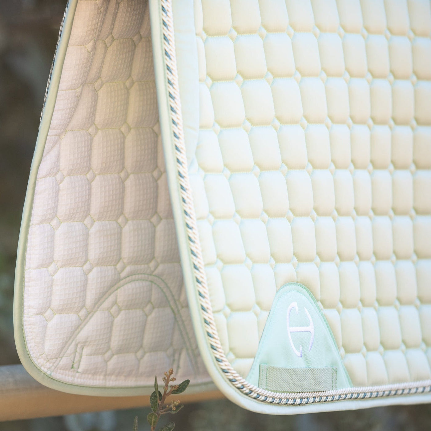 Satin Classic Dressage Saddle Pad - Mint Sorbet