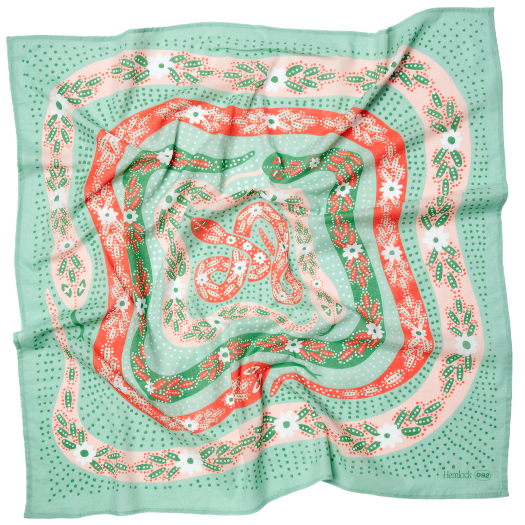 34" Wild Rag Snakes Bandana