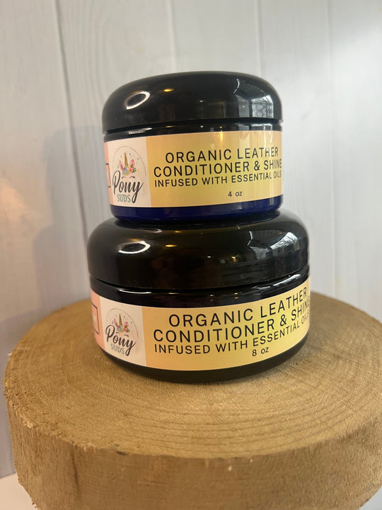 8 oz - Organic Leather Conditioner &amp; Shine
