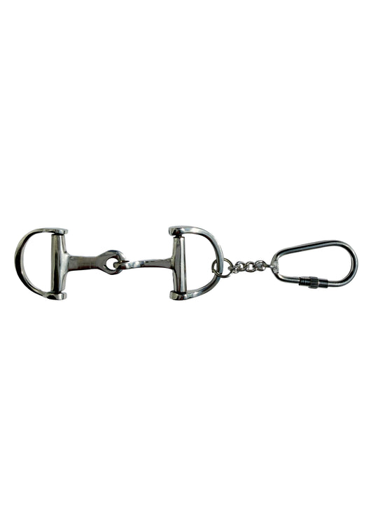 Huntley Equestrian Silver D-Bit Keychain