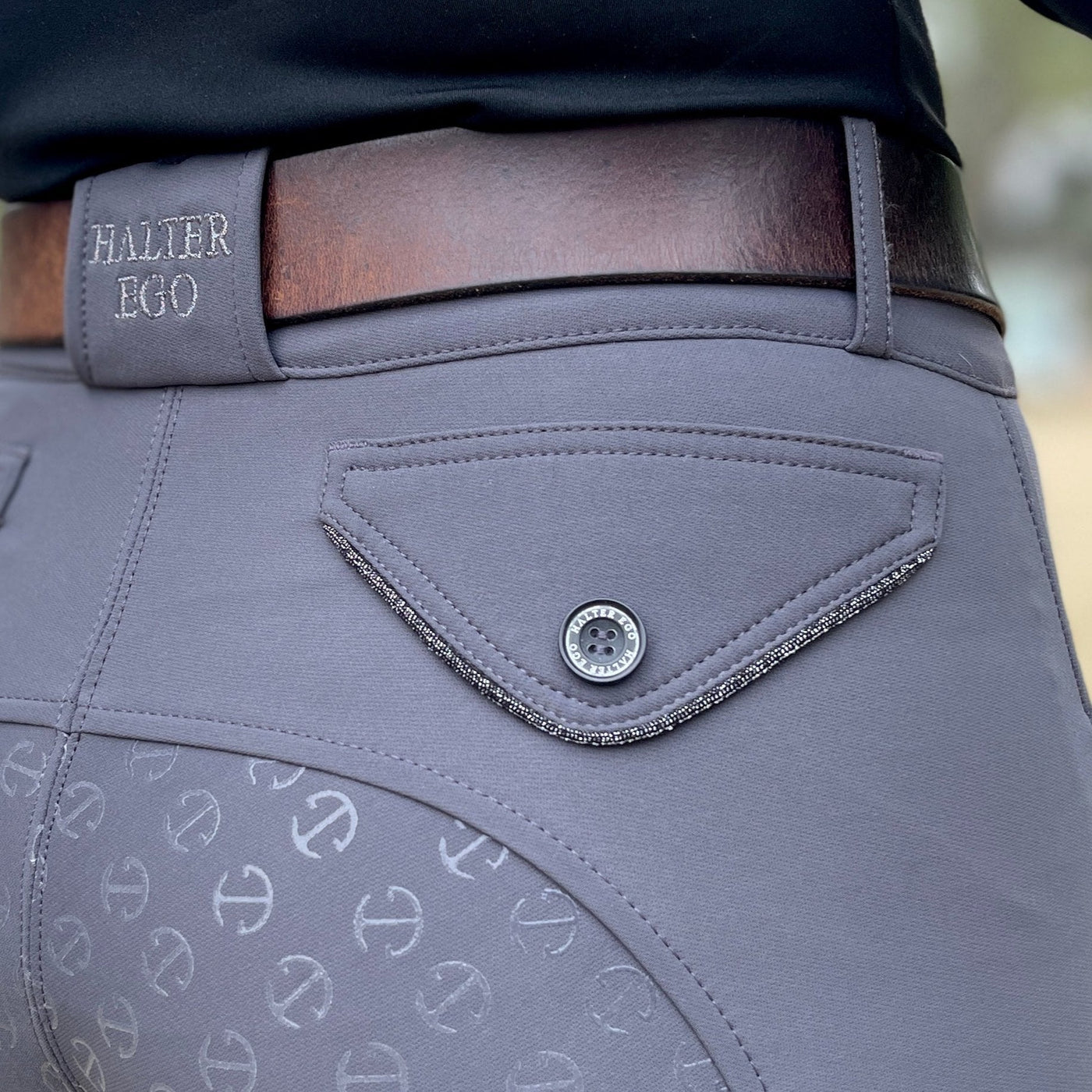 Evolution Full Seat Breeches - Jet Set Gray & Anthracite