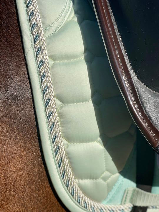 Satin Classic Dressage Saddle Pad - Mint Sorbet
