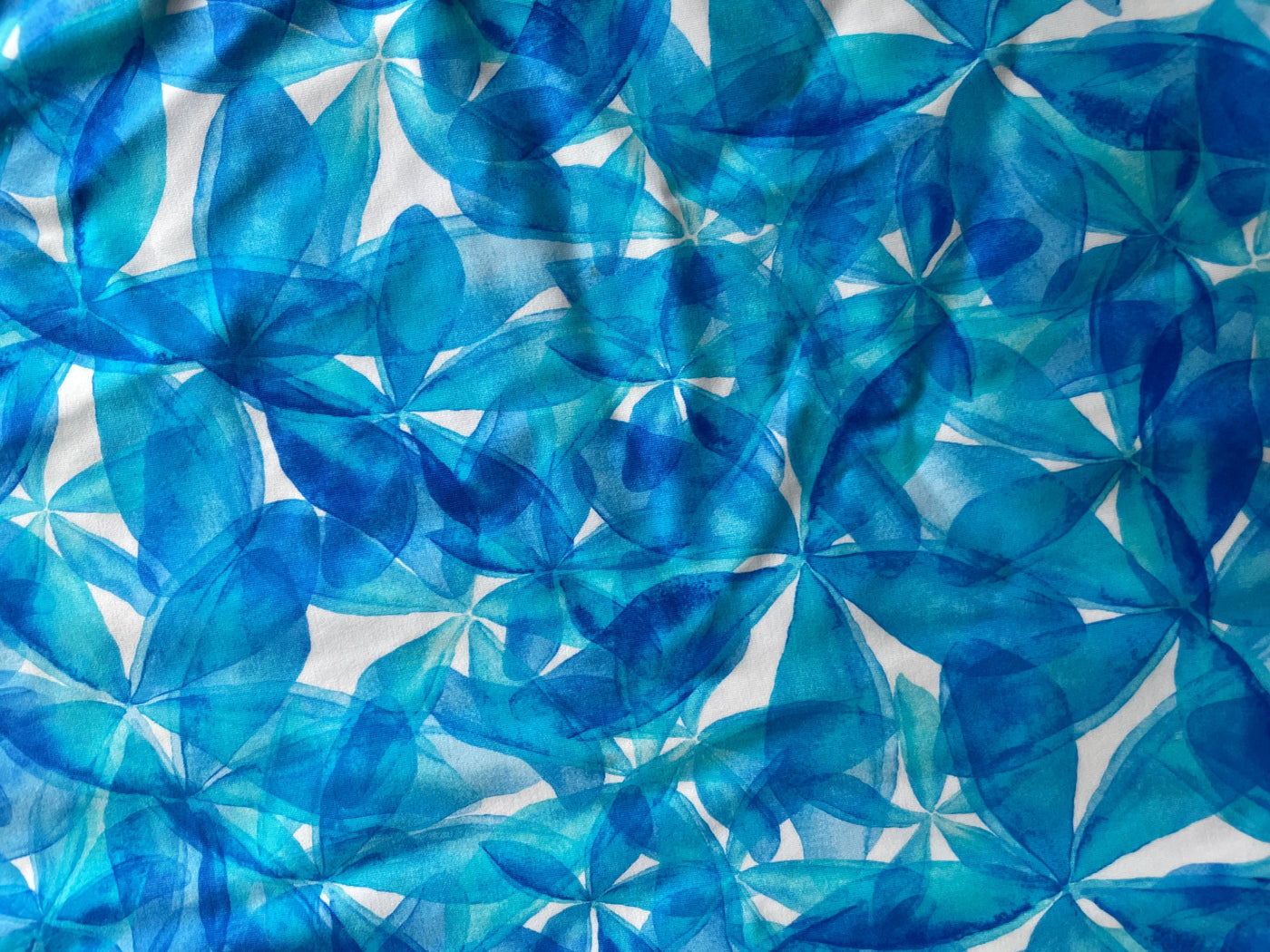 Blue + White Flowers Magnetic Bandana