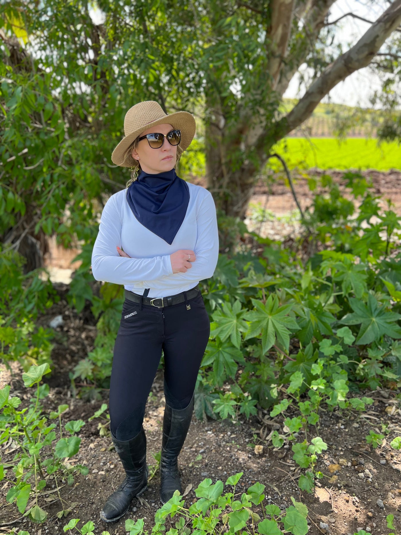 Navy Blue Magnetic Bandana