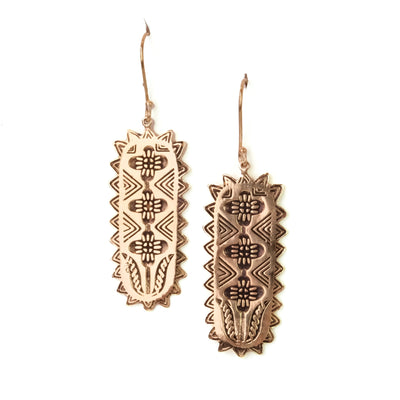 Gladys Brass Earrings