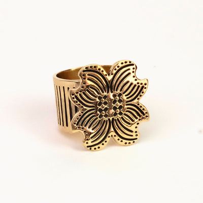 Amy Brass Bandana Slide Ring