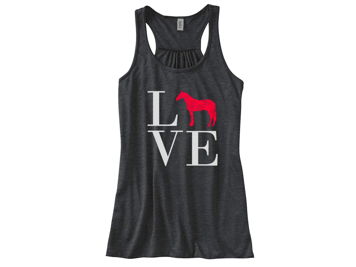 LOVE Horses Racerback Tank Top