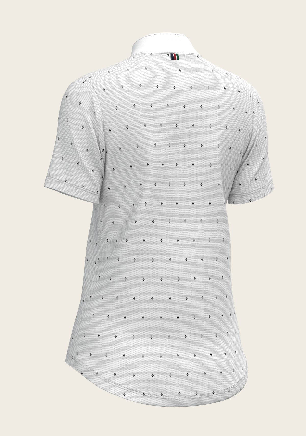 Mosaic 4 Dot Quarter Zip Short Sleeve Show Shirt
