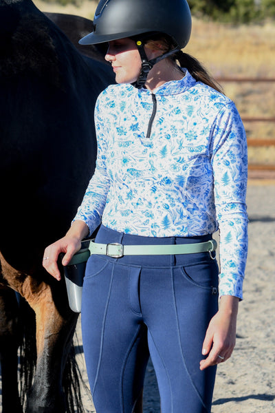 Kindness Knee-Patch Breeches (Navy Blue)
