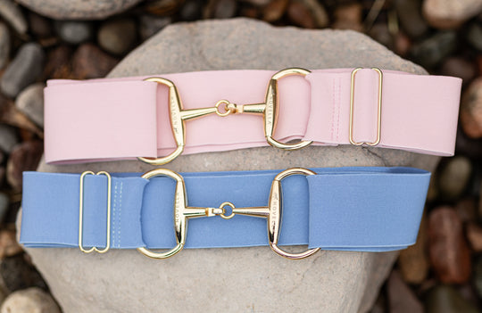 The Novella Pastel Snaffle Belts (Posh Pink + Baby Blue)