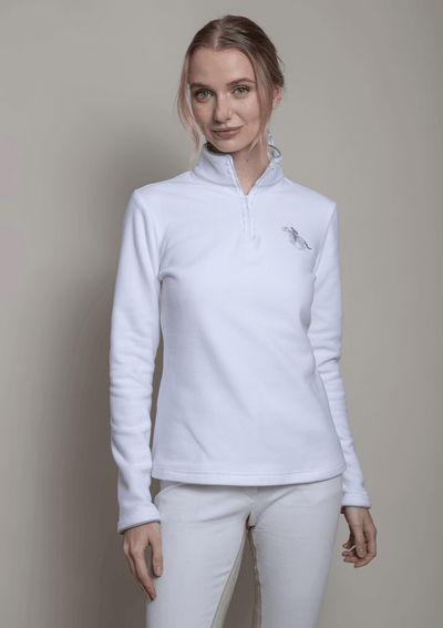 Salvino Quarter-Zip Fleece | White