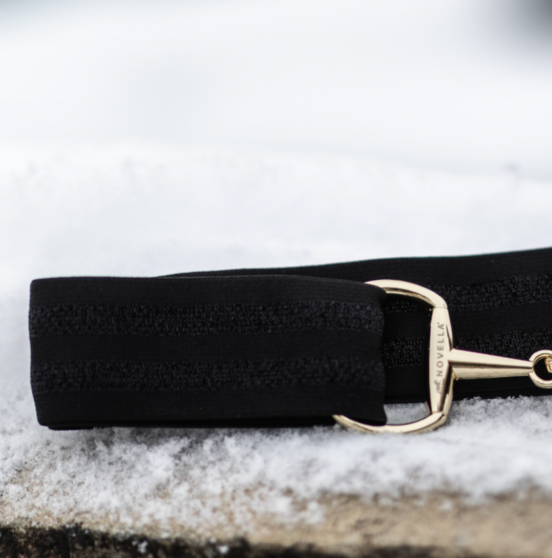 The Novella Snaffle Belts in Black.
