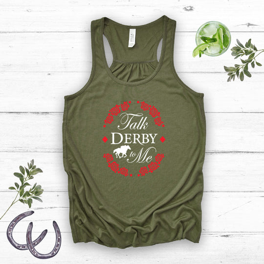 Talk Derby to Me Racerback Tank Top
