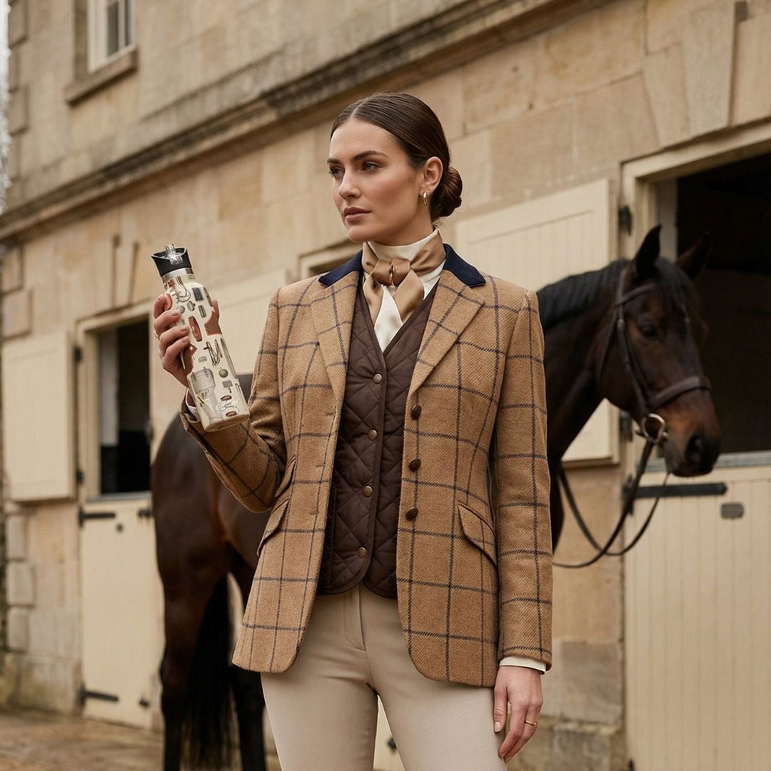 Bits &amp; Bridles 25oz Insulated Bottle | Equestrian Heritage
