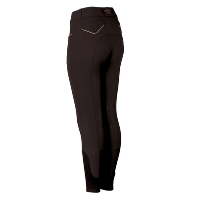 Evolution Knee Patch Breeches - Black with Rose Gold