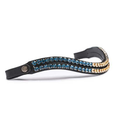 Limelight Double Row Wave Browband - Dusk To Dawn