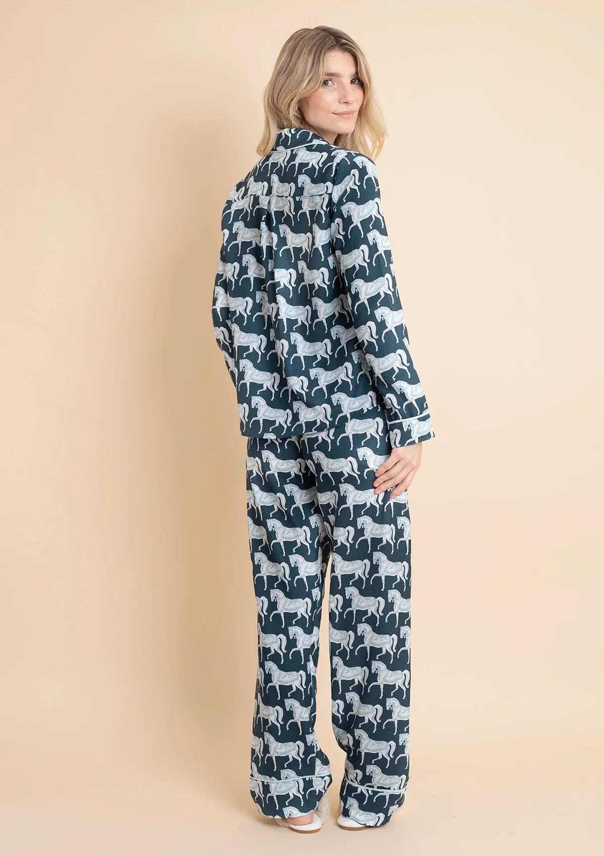 Whisper Long Sleeve Pajama Set | Blossomare Print | Crystal