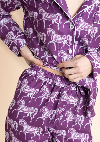 Whisper Long Sleeve Pajama Set | Blossomare Print | Mulberry