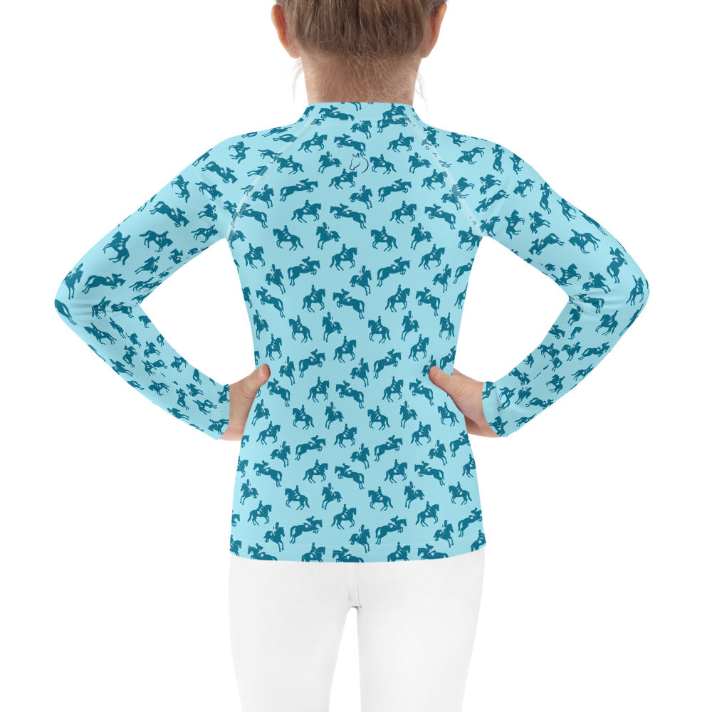 Three Phase — Kid's Training Shirt in Sky Blue