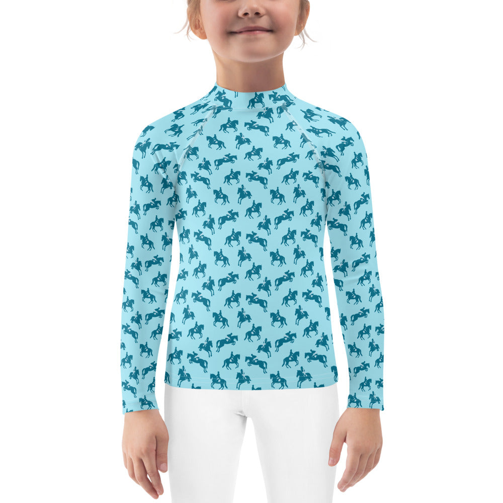 Three Phase — Kid's Training Shirt in Sky Blue