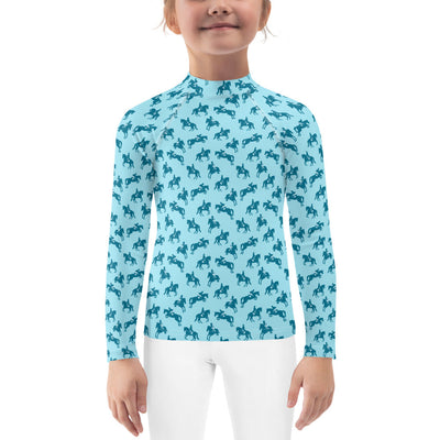 Three Phase — Kid's Training Shirt in Sky Blue