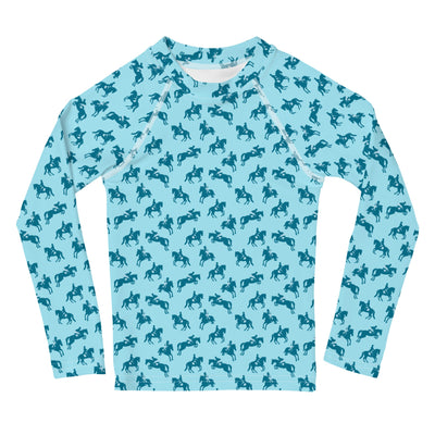 Three Phase — Kid's Training Shirt in Sky Blue