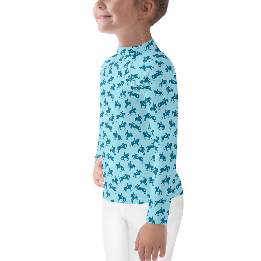 Three Phase — Kid's Training Shirt in Sky Blue