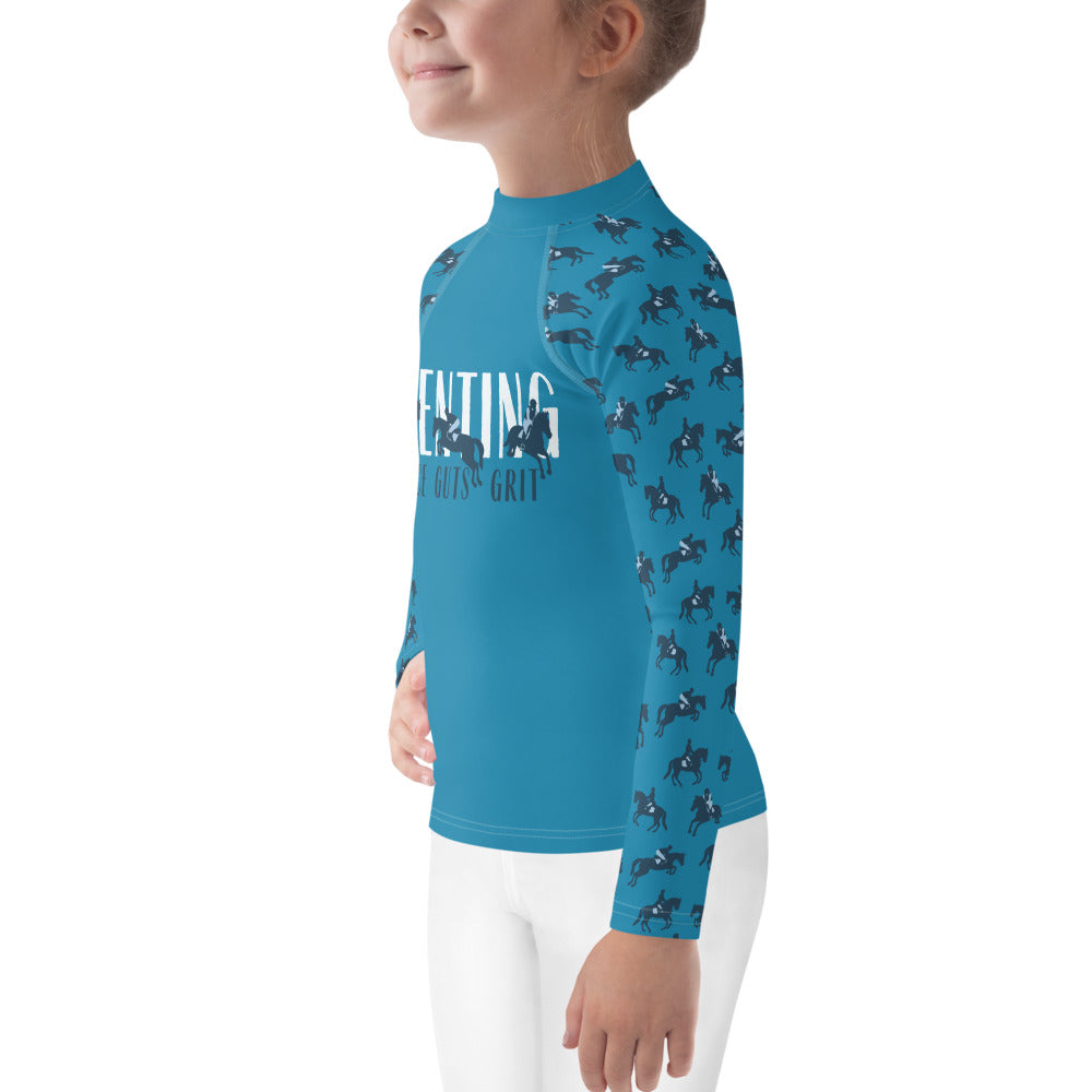 Grace, Guts and Grit — KId's Training Shirt in Marine Blue