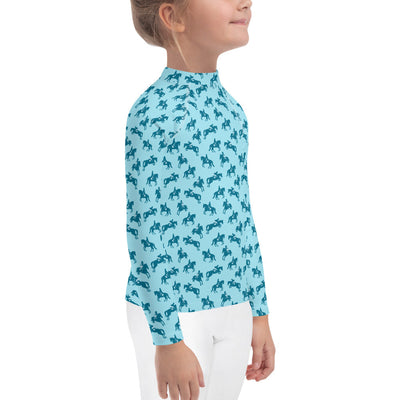 Three Phase — Kid's Training Shirt in Sky Blue