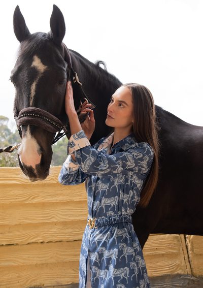 Marebelle Tunic | Blossomare Print | Sapphire