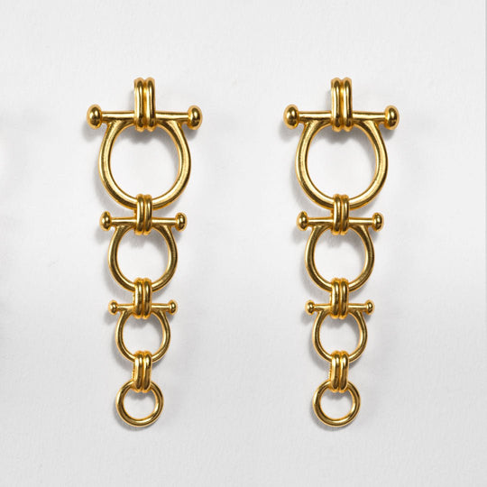 Bocara - Horse Bit Equestrian Link Bracelet in Gold