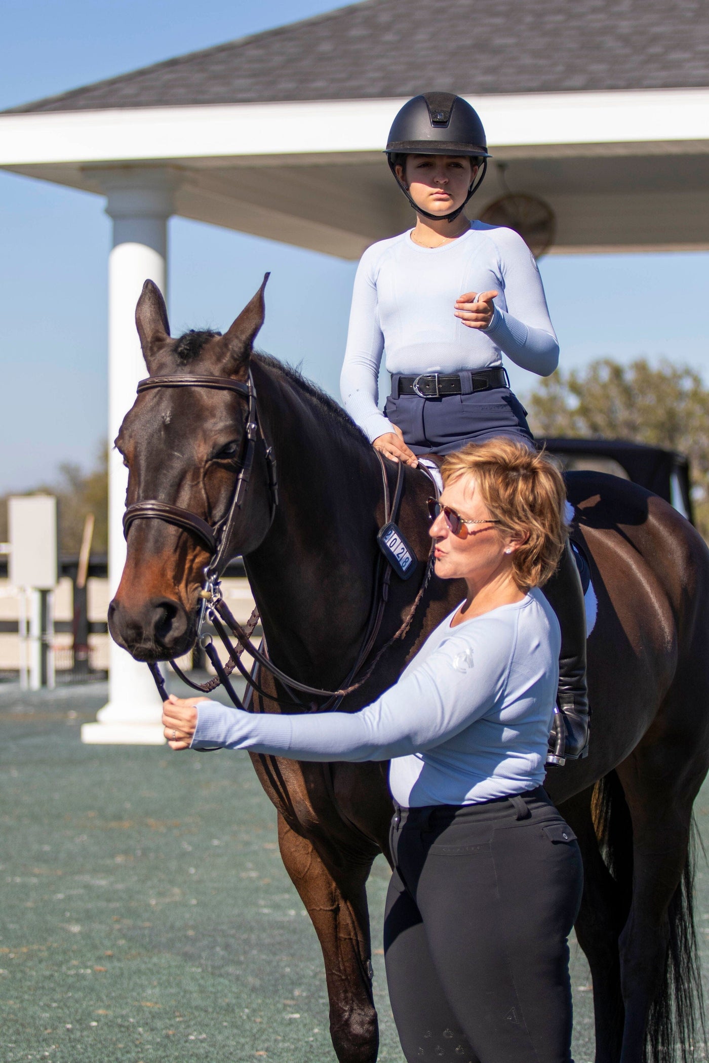 Brianne Riding Breeches in Steel Blue