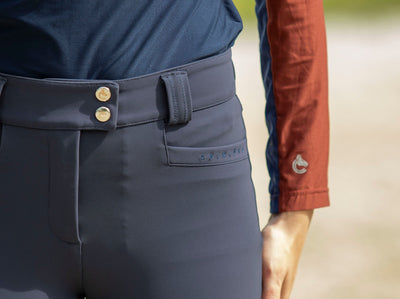 Brianne Riding Breeches in Steel Blue