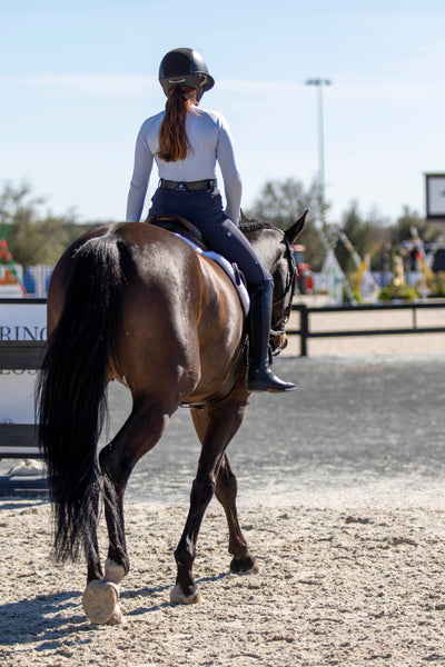 Brianne Riding Breeches in Steel Blue