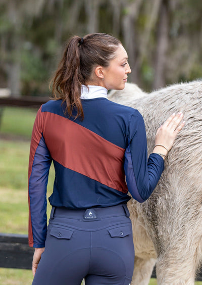 Brianne Riding Breeches in Steel Blue