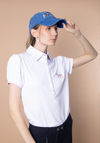 Equestrian Cotton Carousel Cap | Royal Blue