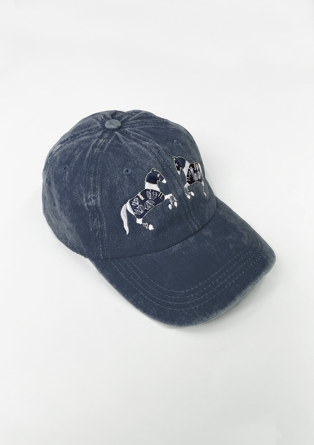 Equestrian Cotton  Carousel Cap | Navy