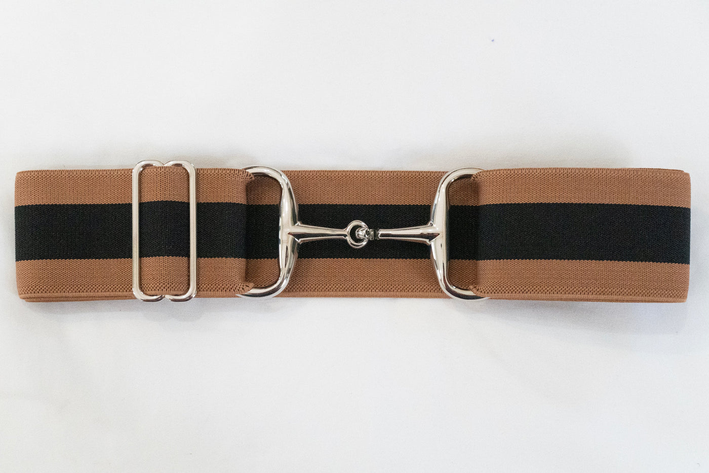 Costello - 2" Silver Snaffle Elastic Belt