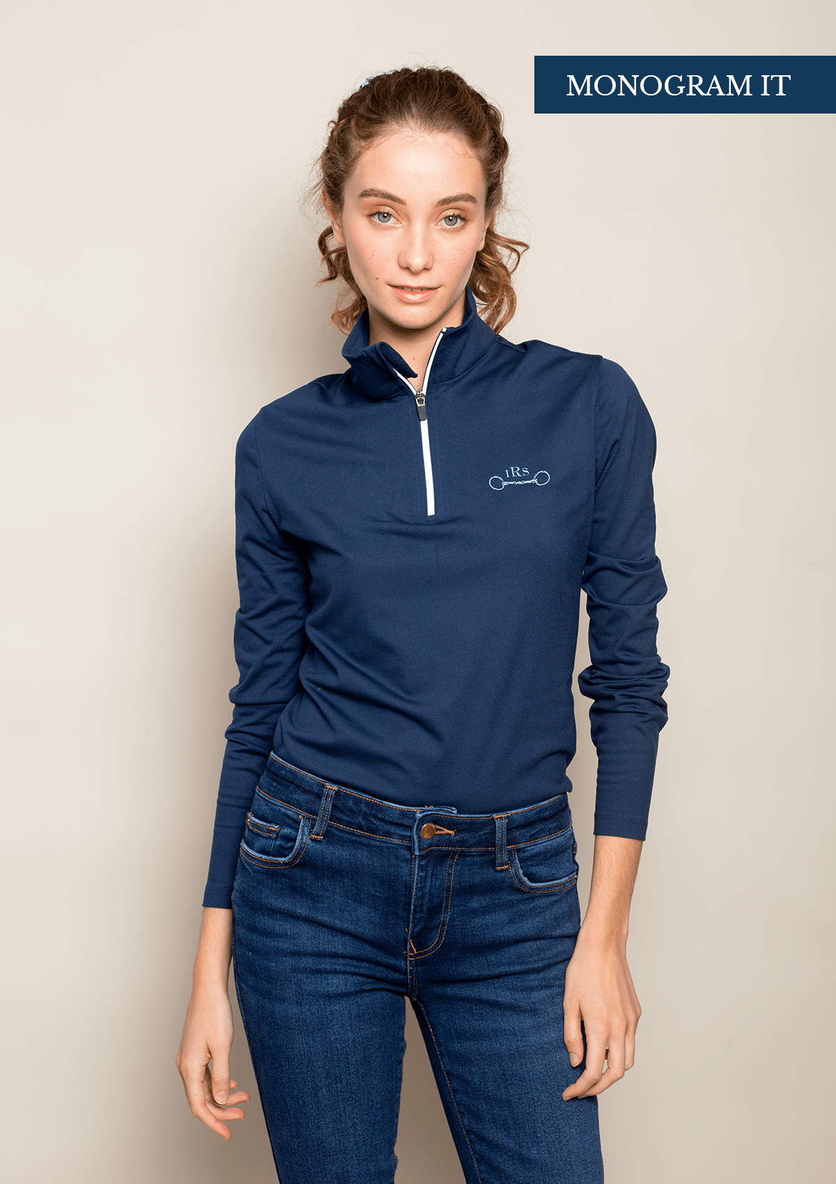 Devotion Quarter-Zip | Embroidered - Navy | Medium-Weight