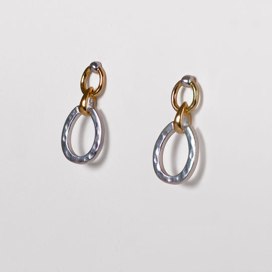 Equinox - Equestrian Horseshoe Earring Two Tone