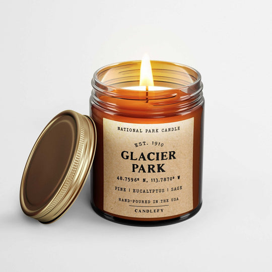 Glacier National Park Candle