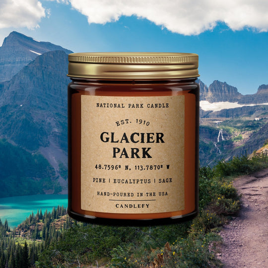 Glacier National Park Candle