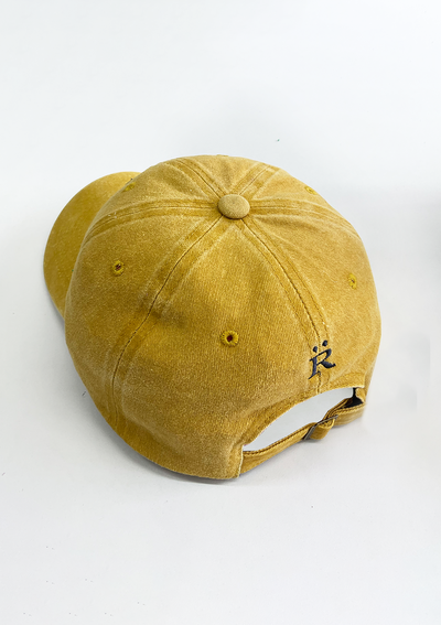 Equestrian Cotton Carousel Cap | Mustard