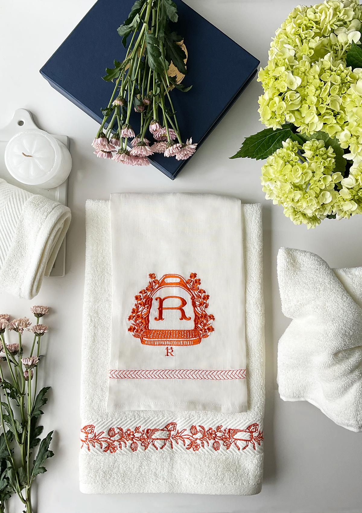 Hand towel Set | Tangerine