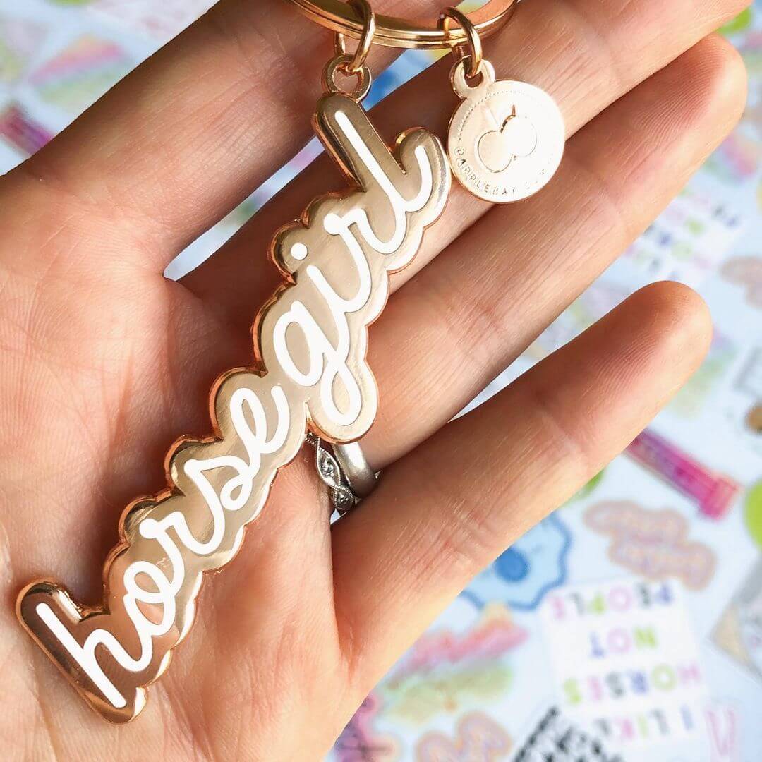 Horsegirl Keychain from Dapplebay